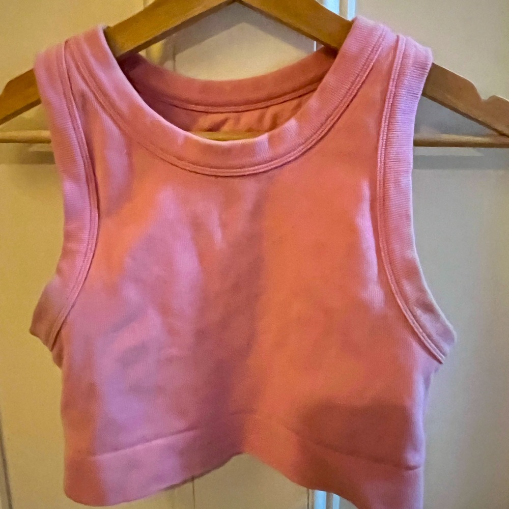 Offline by Aerie pink crop top - size L